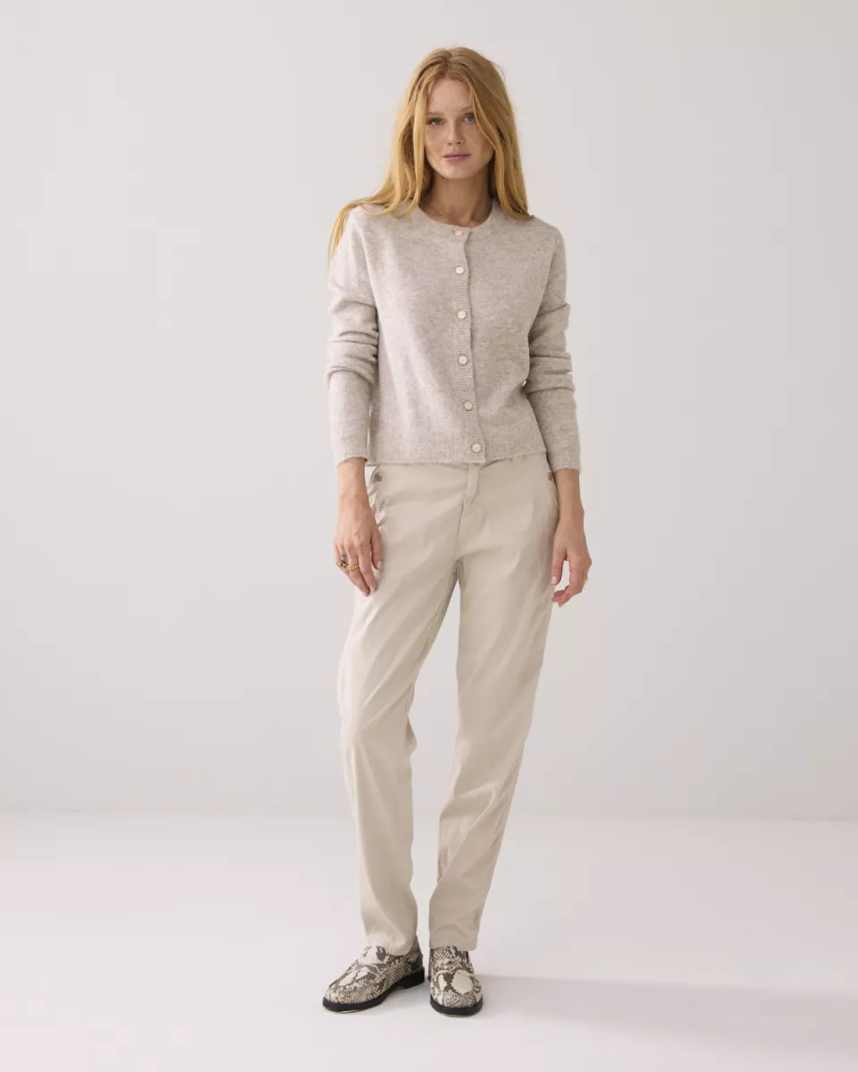 Summum-Tapered silk stretch sateen-4s2859-12304-809 Ash-GRIJS