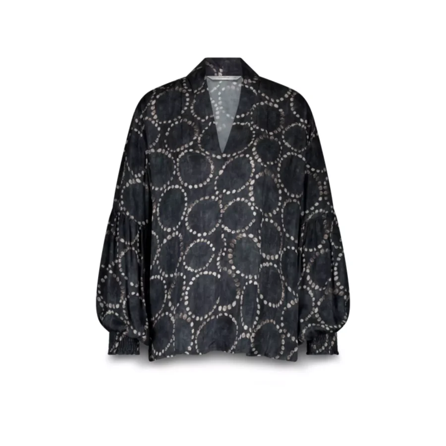 Summum-Top all over print-2s3341-12263-495 Midnight blue-DONKER BLAUW