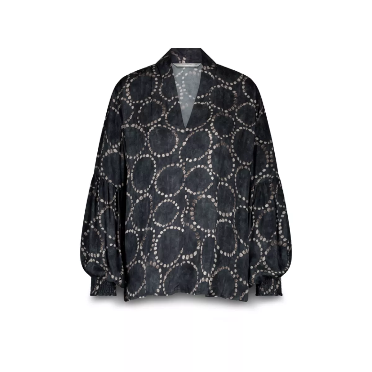 Summum-Top all over print-2s3341-12263-495 Midnight blue-DONKER BLAUW
