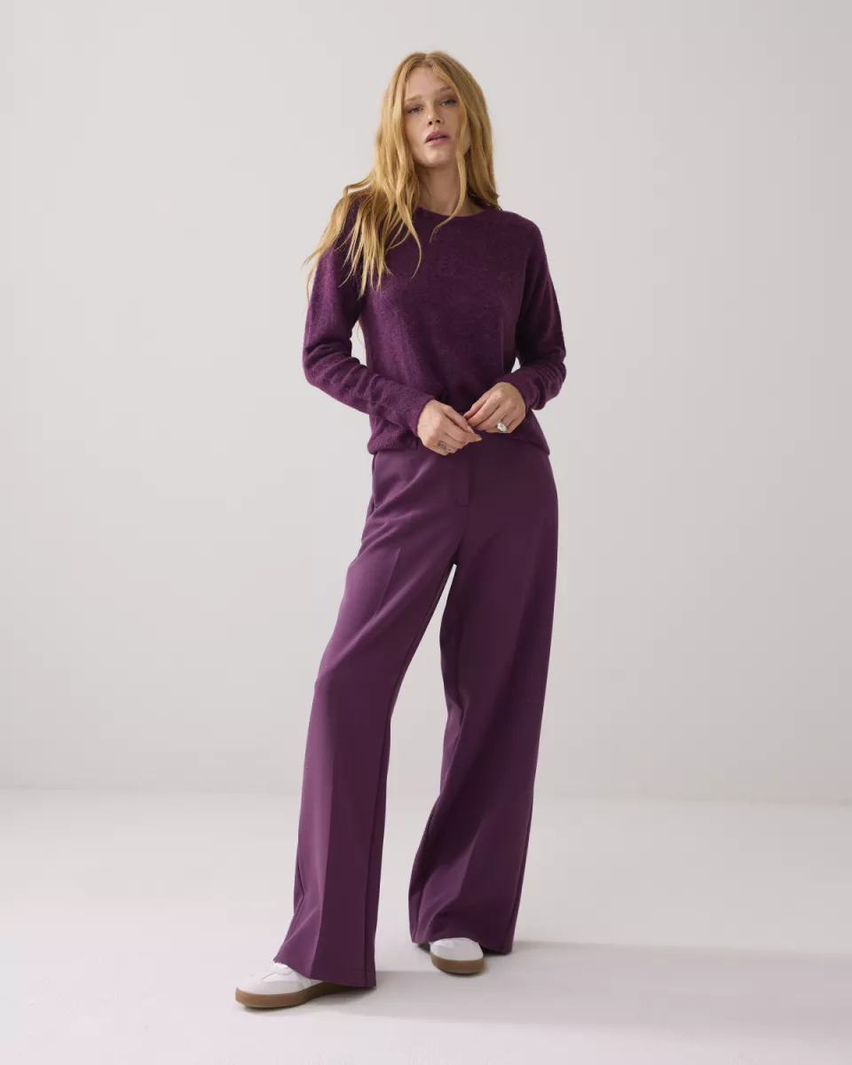Summum-Trousers foam uni-4s2369-11680-324 Wineberry-PAARS