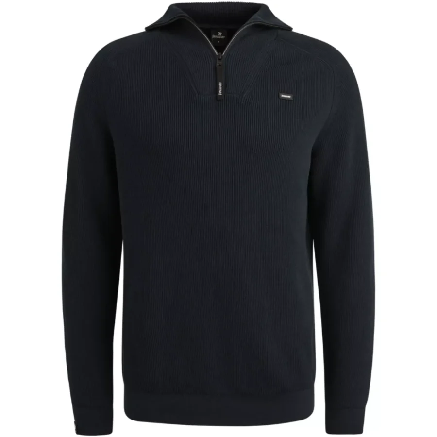 Vanguard-Half zip collar cotton structure-VKW2508307-5073-BLUE