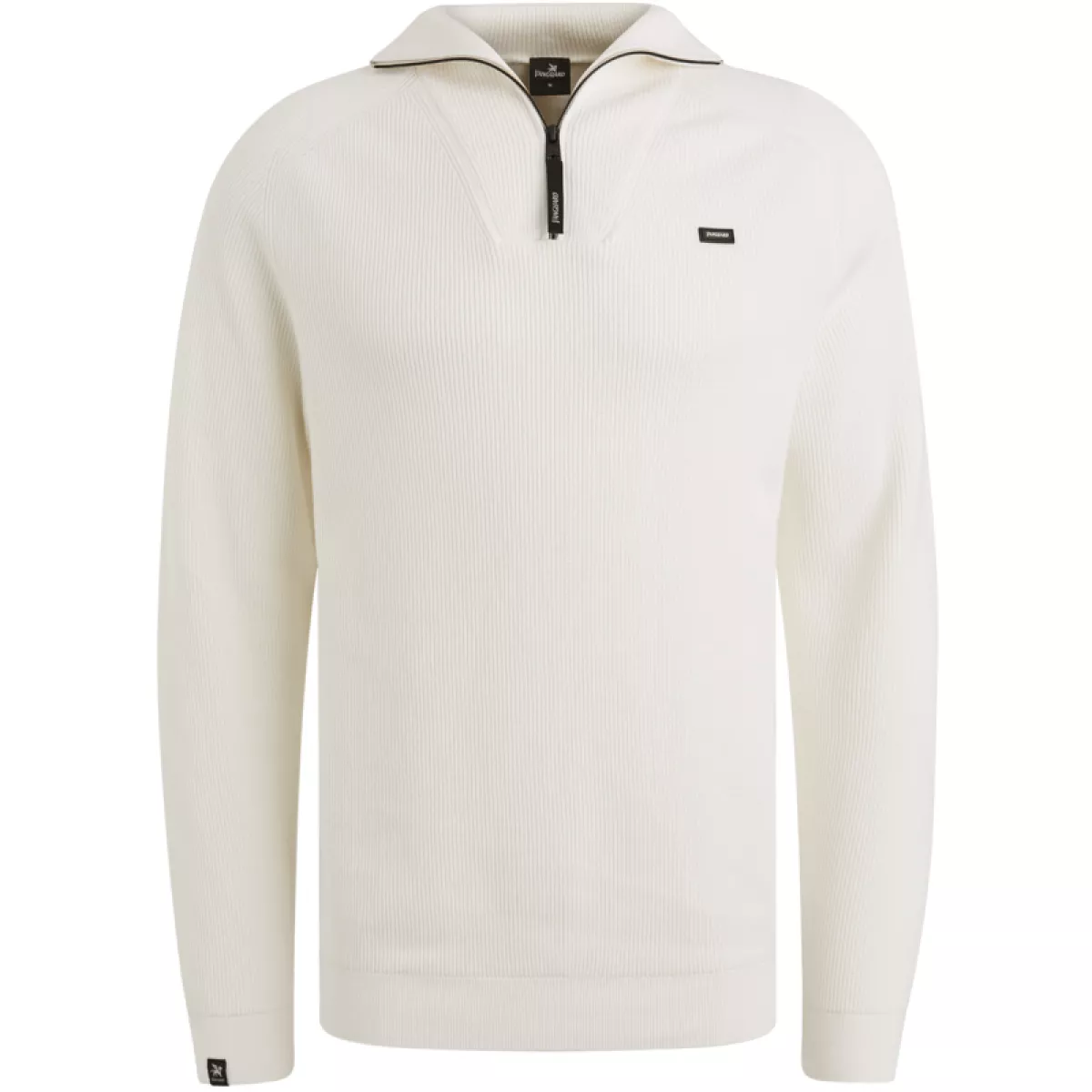 Vanguard-Half zip collar cotton structure-VKW2508307-7004-CREME