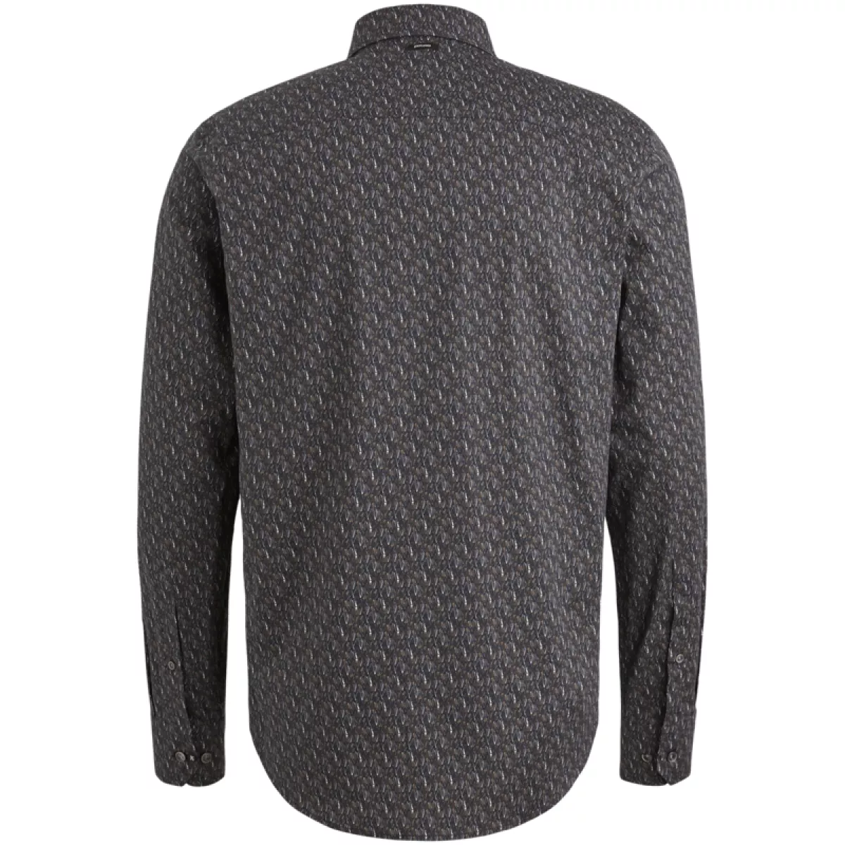 Vanguard-Long Sleeve Shirt Print on Poplin-VSI2508202-5073-BLUE