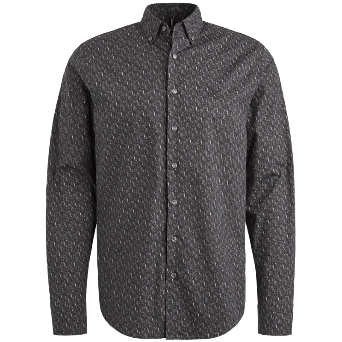 Vanguard-Long Sleeve Shirt Print on Poplin-VSI2508202-5073-BLUE
