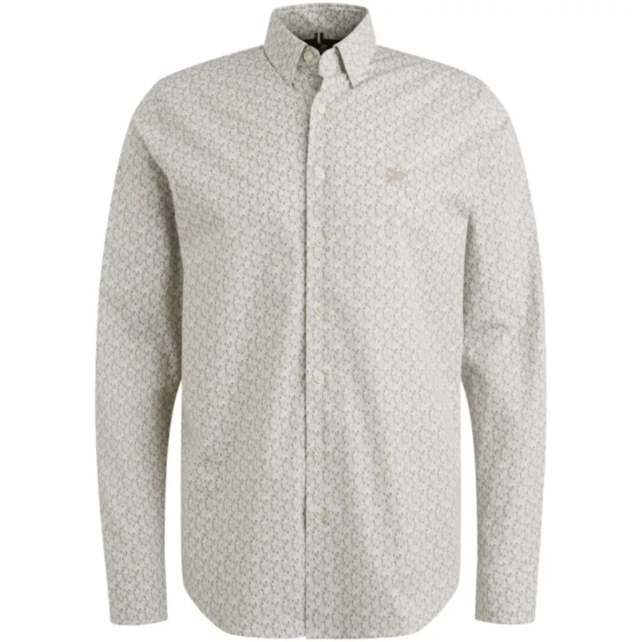 Vanguard-Long Sleeve Shirt Print on Poplin-VSI2508202-7003-WIT