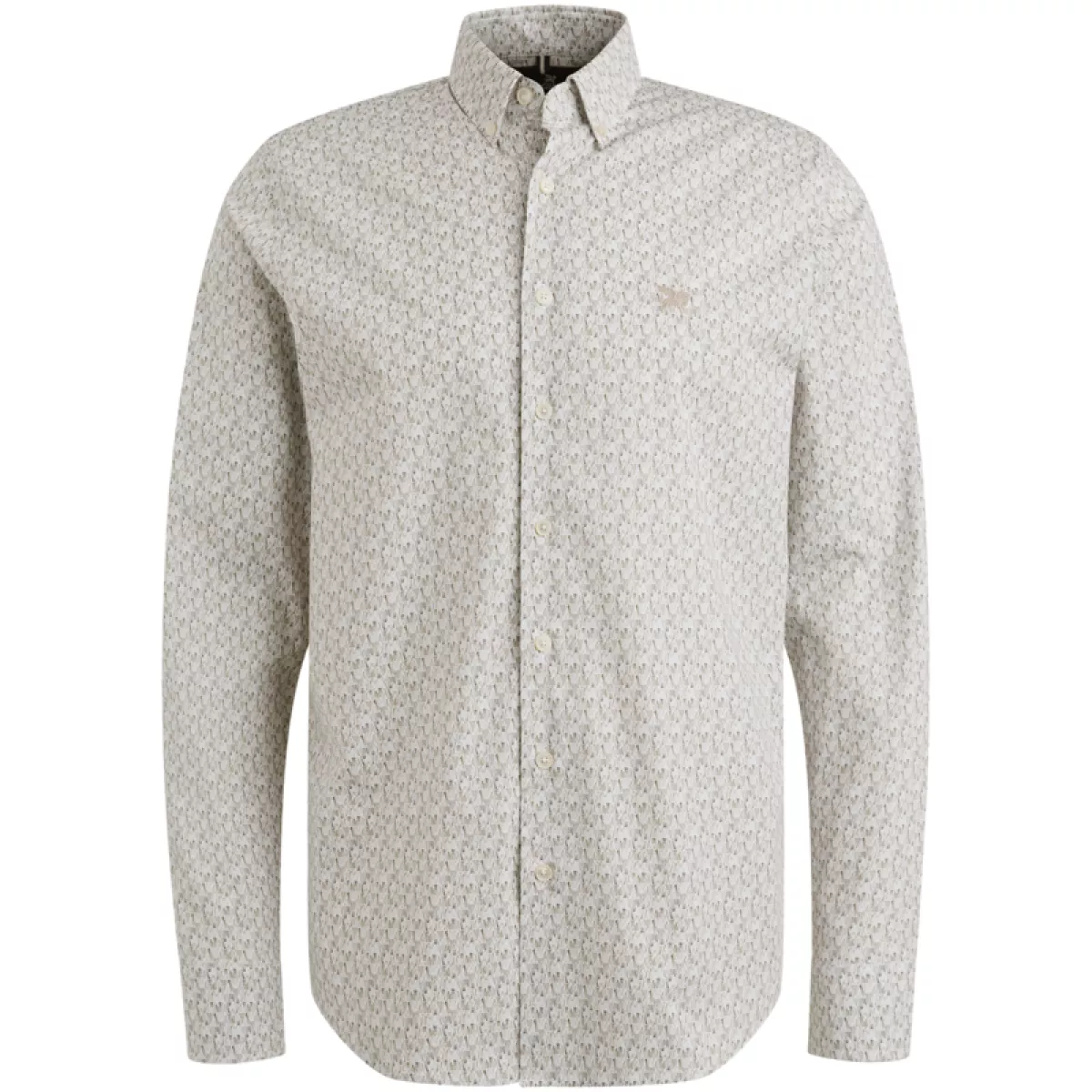 Vanguard-Long Sleeve Shirt Print on Poplin-VSI2508202-7003-WIT