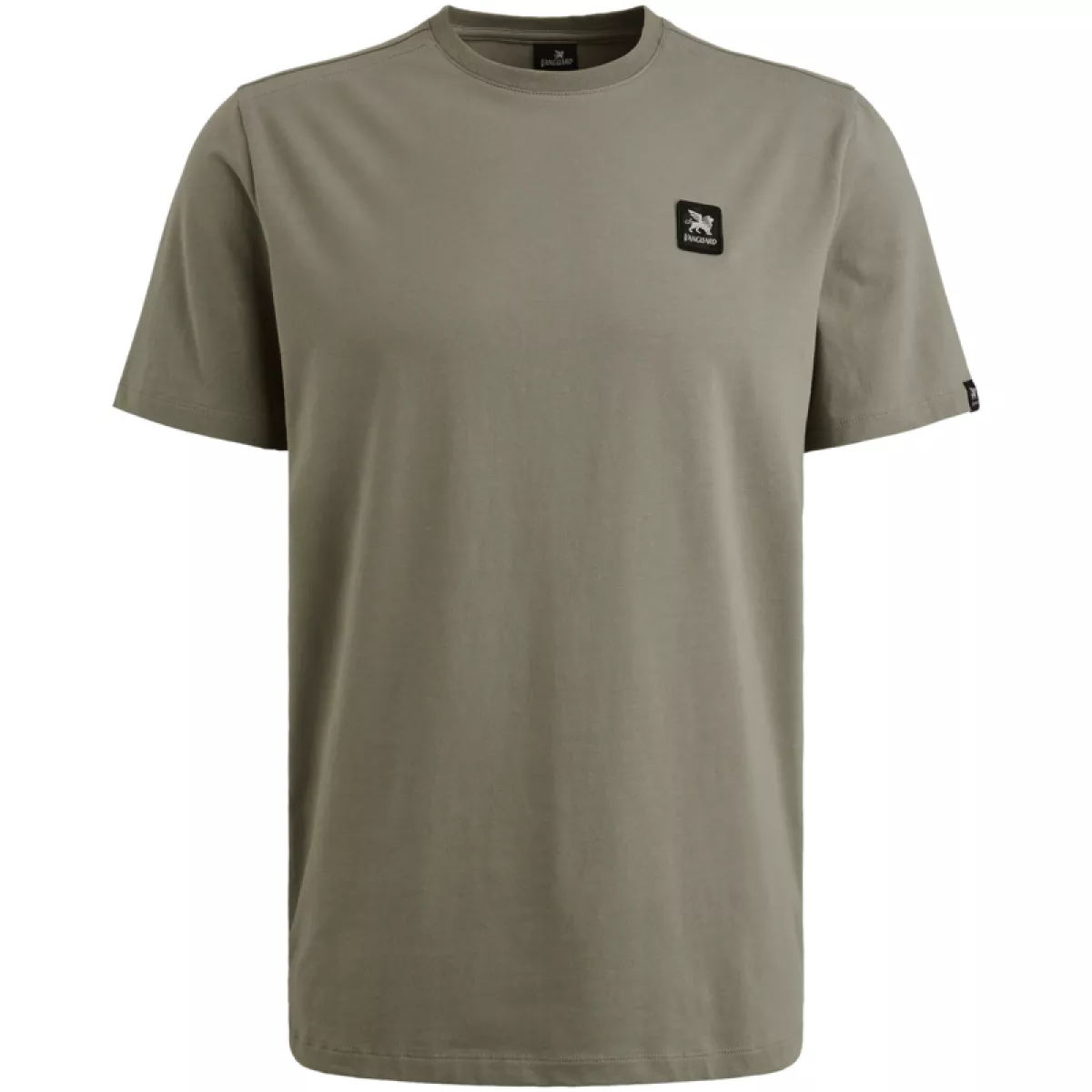 Vanguard-Short sleeve r-neck cotton elastan-VTSS2508550-6170 Shadow-GRIJS