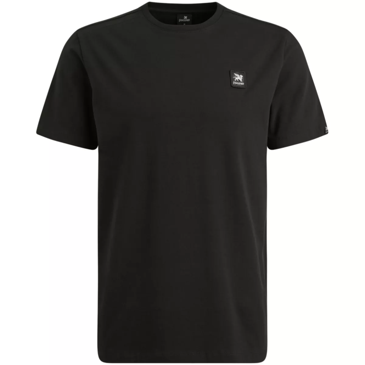 Vanguard-Short sleeve r-neck cotton elastan-VTSS2508550-999 Black-ZWART