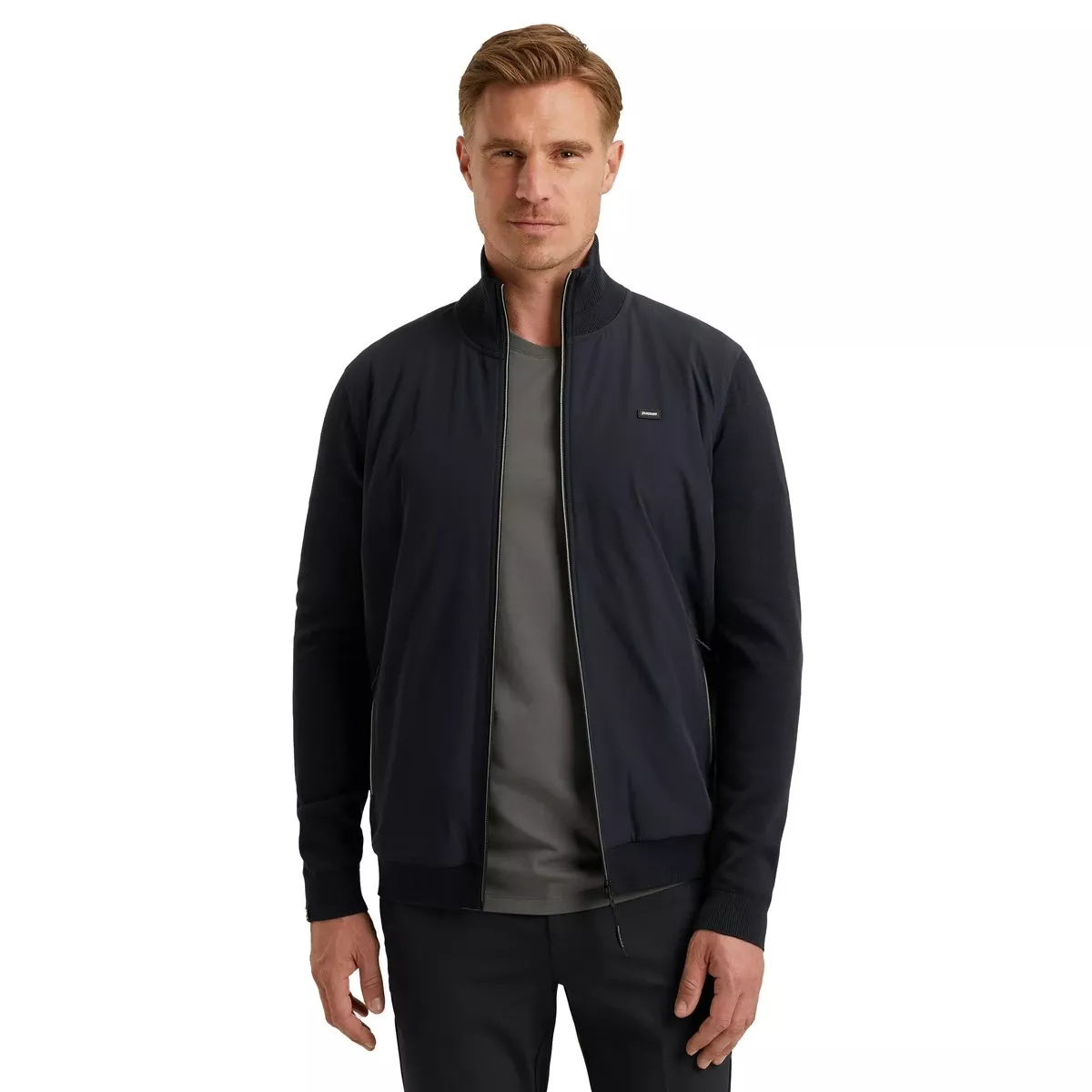 Vanguard-Zip jacket cotton modal-VKC2508354-5073 Sky captain-BLUE