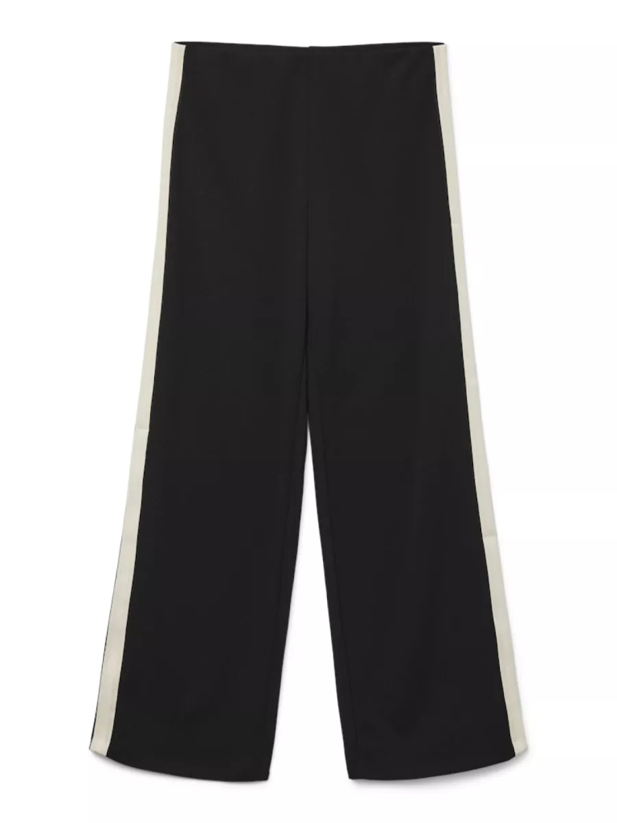 VERO MODA-VMBERLIN MW WIDE PANEL PANT NOOS-10335939-Black-BLACK