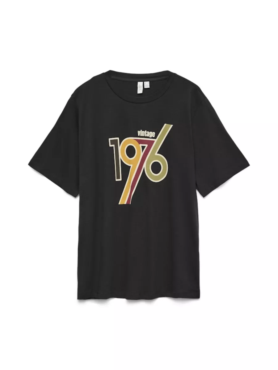 VERO MODA-VMGIORGIA O-NECK T-SHIRT JRS BTQ FR-10335254-Black-BLACK