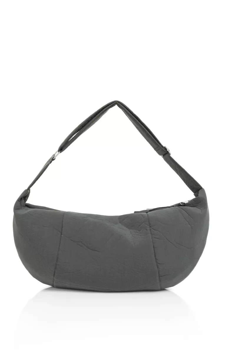 YAYA-Crossbody Bag With Zip-03-001099-90205 Oyster Black-BLACK
