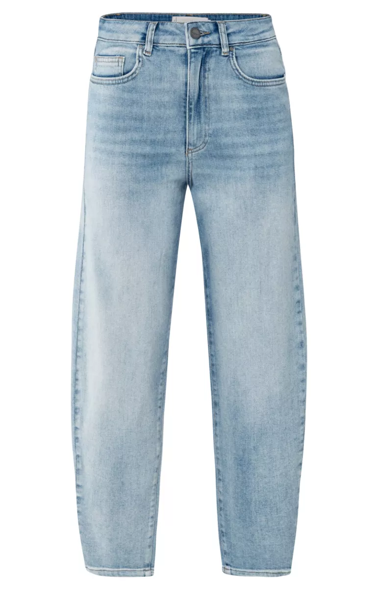 YAYA-Loose fit hw denim; Cotton/Elastane; 01118-01-311104-508-01118-MIDDEN DENIM