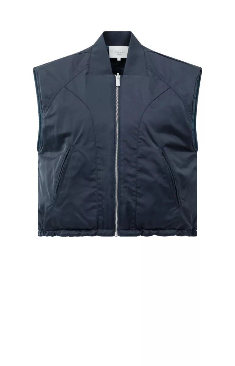 YAYA-Nylon reversible bodywarmer; Polyester; 94016-02-021005-508-94016-INKT