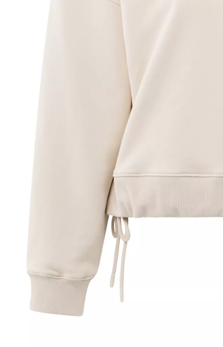 YAYA-Sweatshirt with pleat detail a; Cotton/Polyester; 99005-01-109094-508-99005-CREME