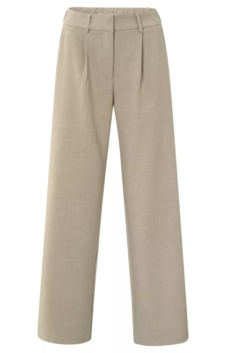 YAYA-Woven wide leg trousers with j; Polyester/Viscose/Elastane; 99006-01-301214-508-99006-ZAND