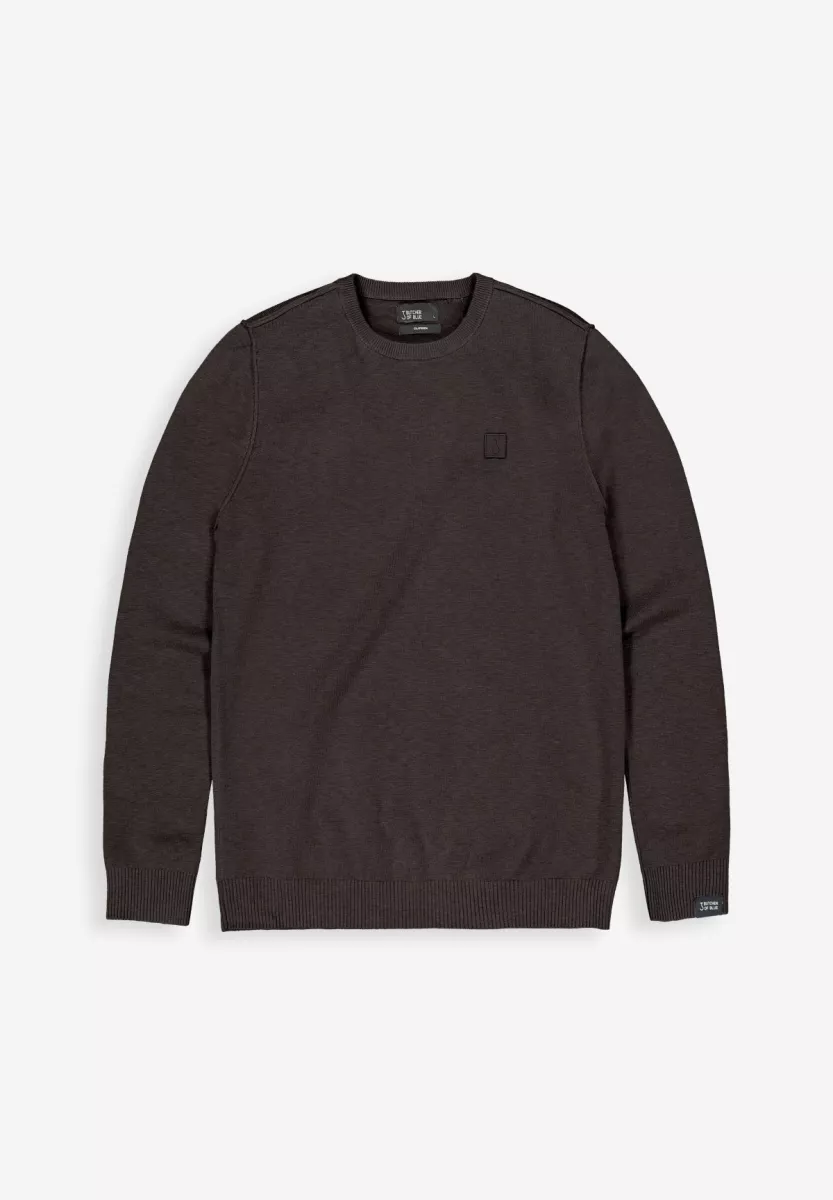 BUTCHER OF BLUE-Clifden crew-1926003-694 topaz brown-CREME