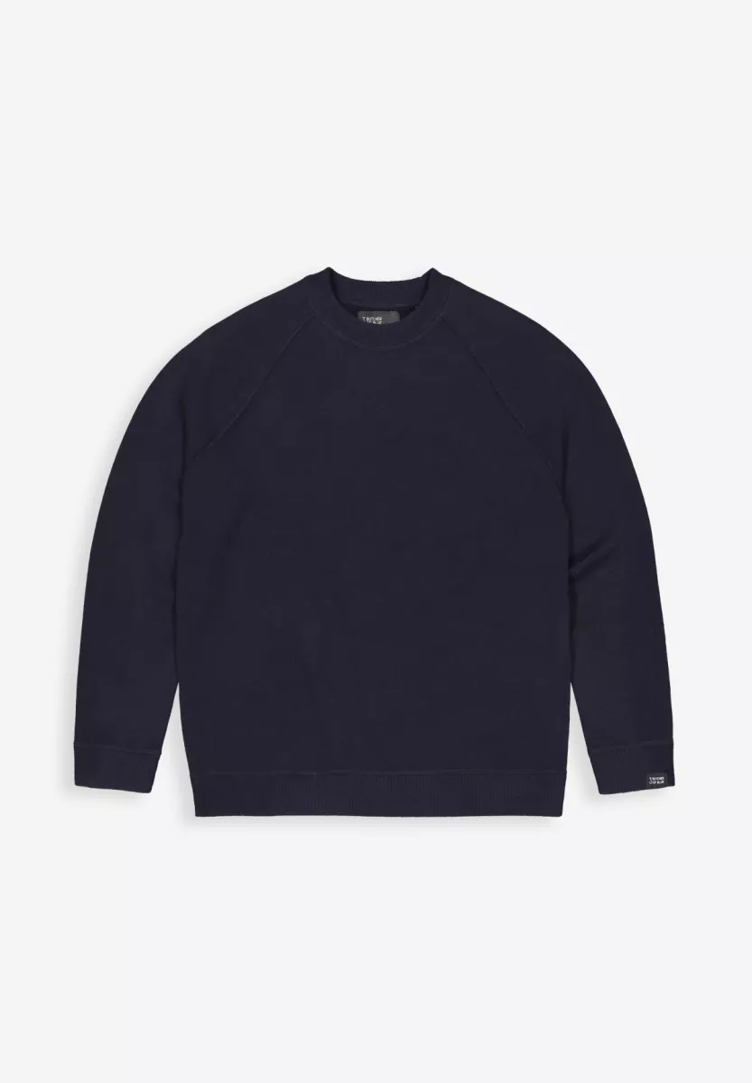 BUTCHER OF BLUE-Clifden sweat crew-M2526007-890 alaska blue-NAVY