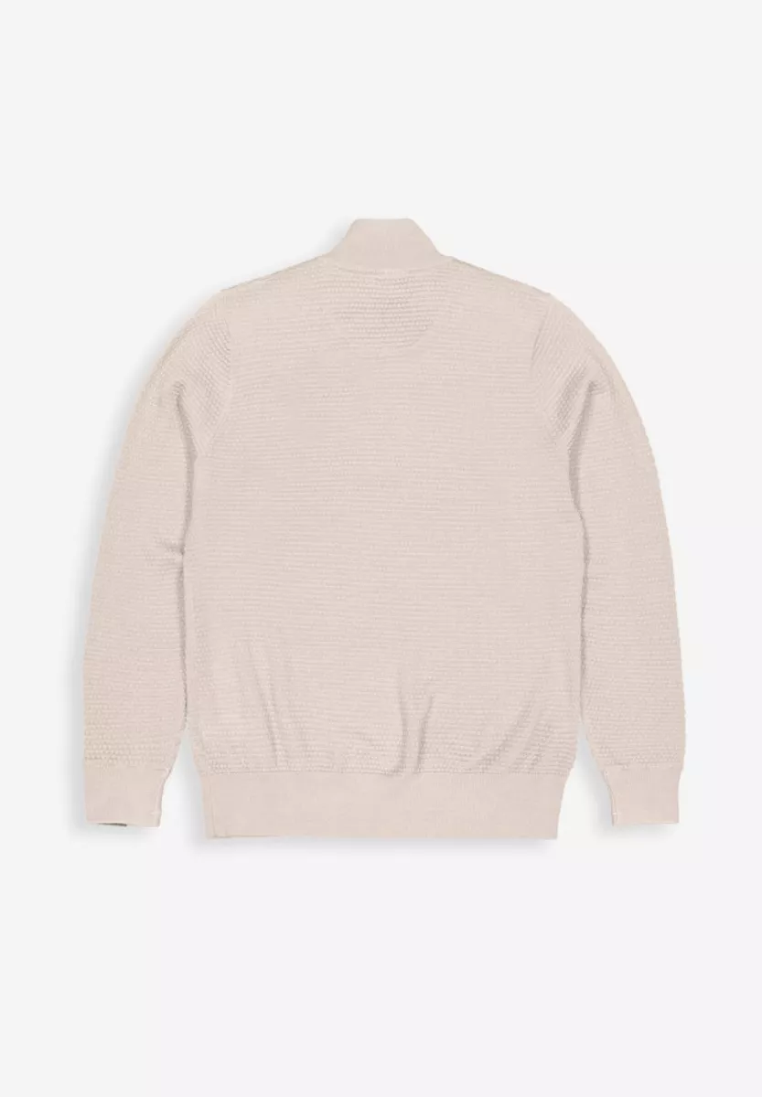 BUTCHER OF BLUE-structure halfzip-M2526003-697 lt. sand-ZAND