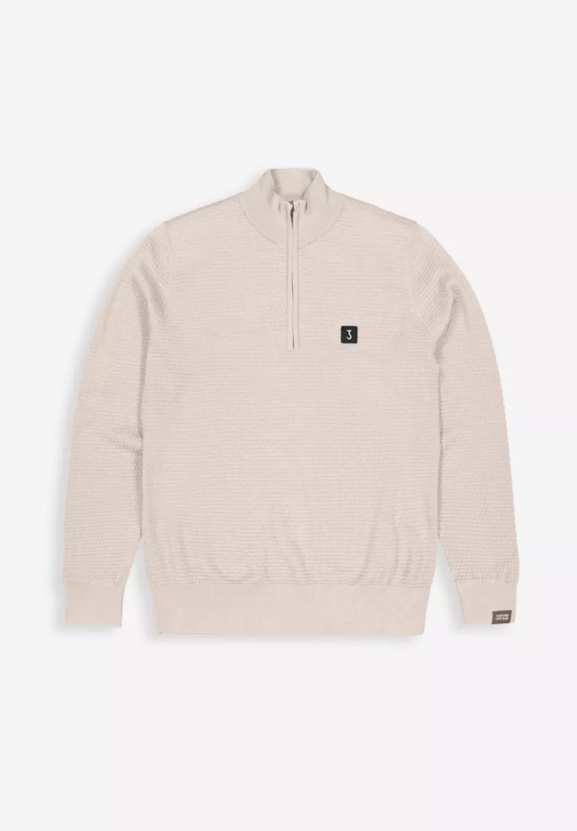 BUTCHER OF BLUE-structure halfzip-M2526003-697 lt. sand-ZAND