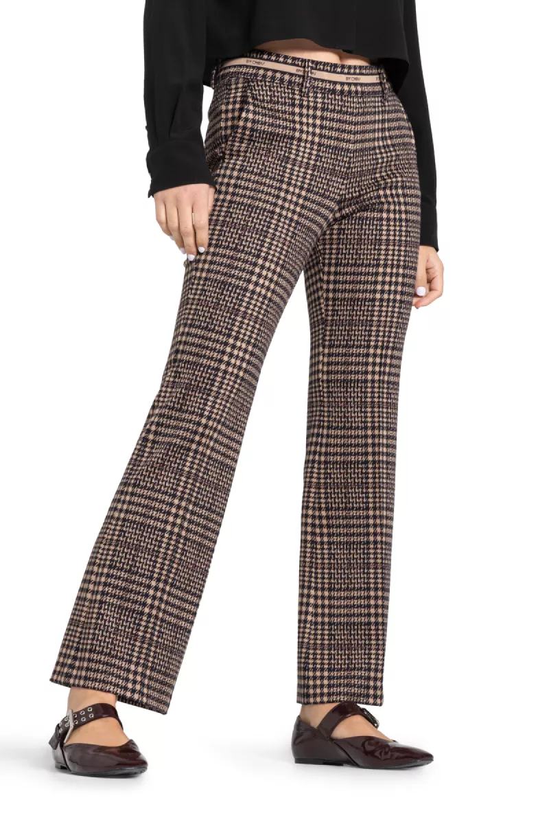 CAMBIO-Francoise cropped-6455 0387 11-839 Caramel dark navy-LICHT BRUIN