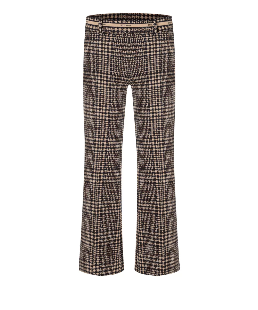 CAMBIO-Francoise cropped-6455 0387 11-839 Caramel dark navy-LICHT BRUIN