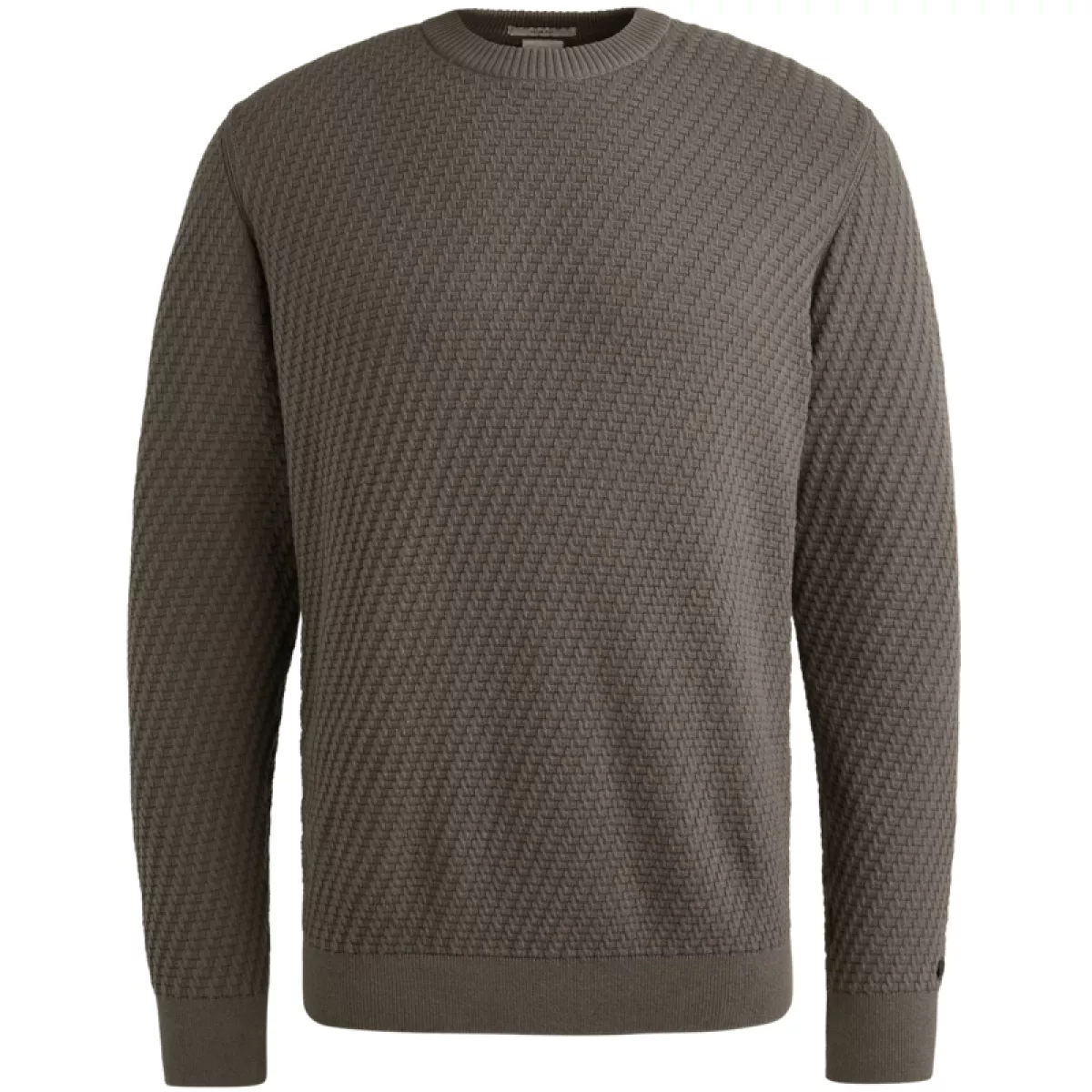CAST IRON-Crewneck regular fit cotton stretc-CKW2509314-9133 Granite gray-GRIJS