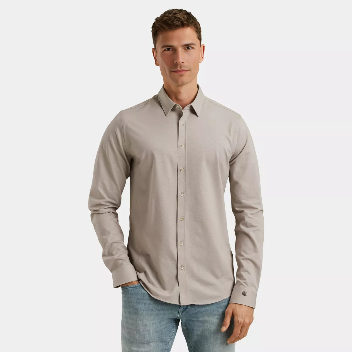 CAST IRON-Long Sleeve Shirt Twill Jersey 2 t-CSI2509220-4166 Gray lilac-LILA