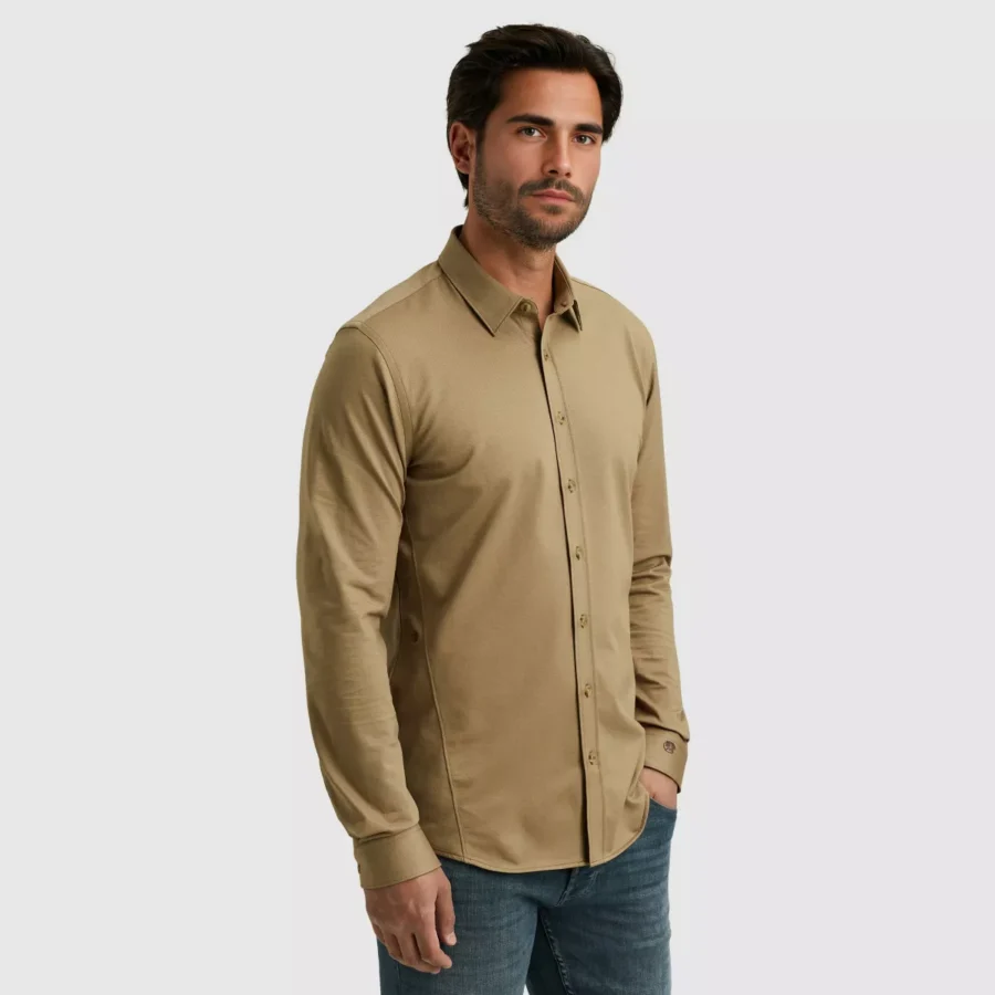 CAST IRON-Long Sleeve Shirt Twill Jersey 2 t-CSI2509220-7146 Crockery-BEIGE