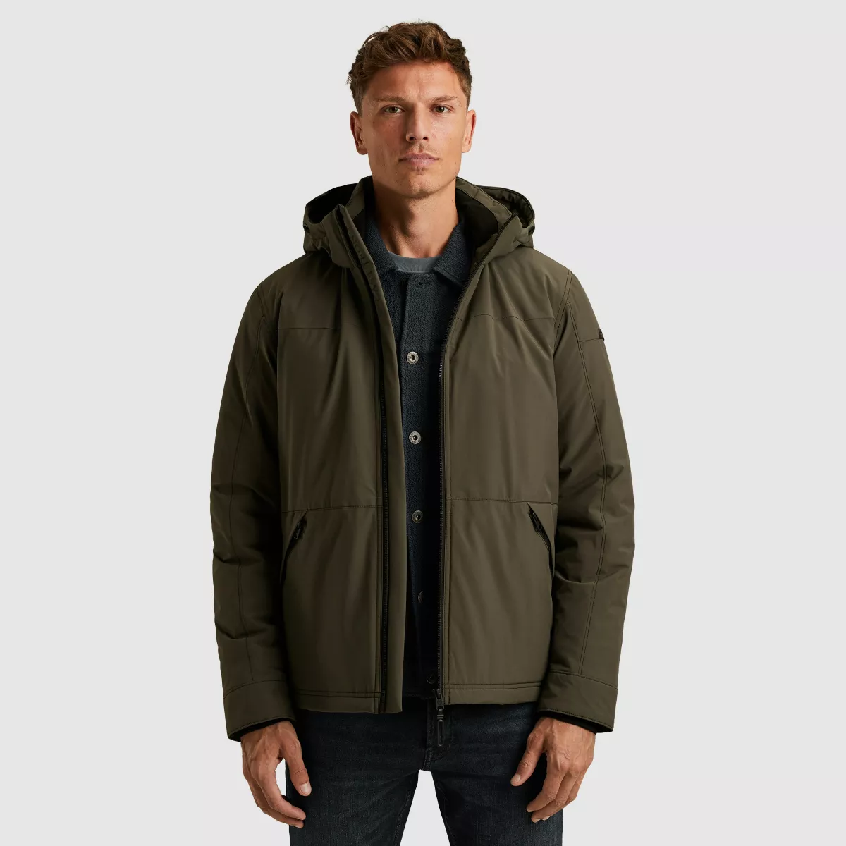 CAST IRON-Short jacket 2L Softshell/ Superbo-CJA2508143-8039-BRUIN