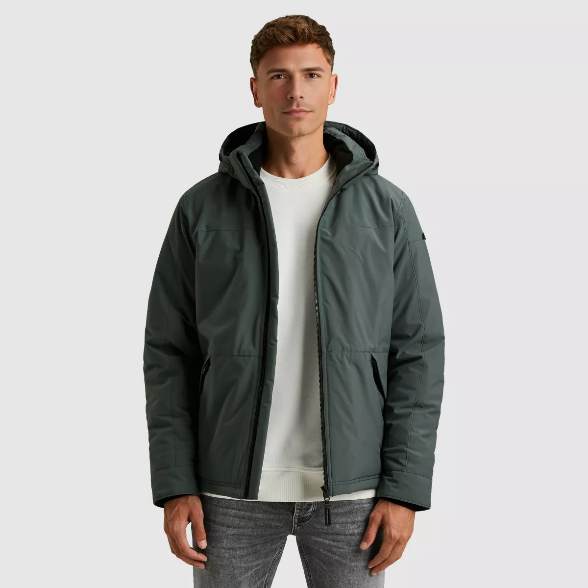 CAST IRON-Short jacket 2L Softshell/ Superbo-CJA2508143-9076-GRIJS