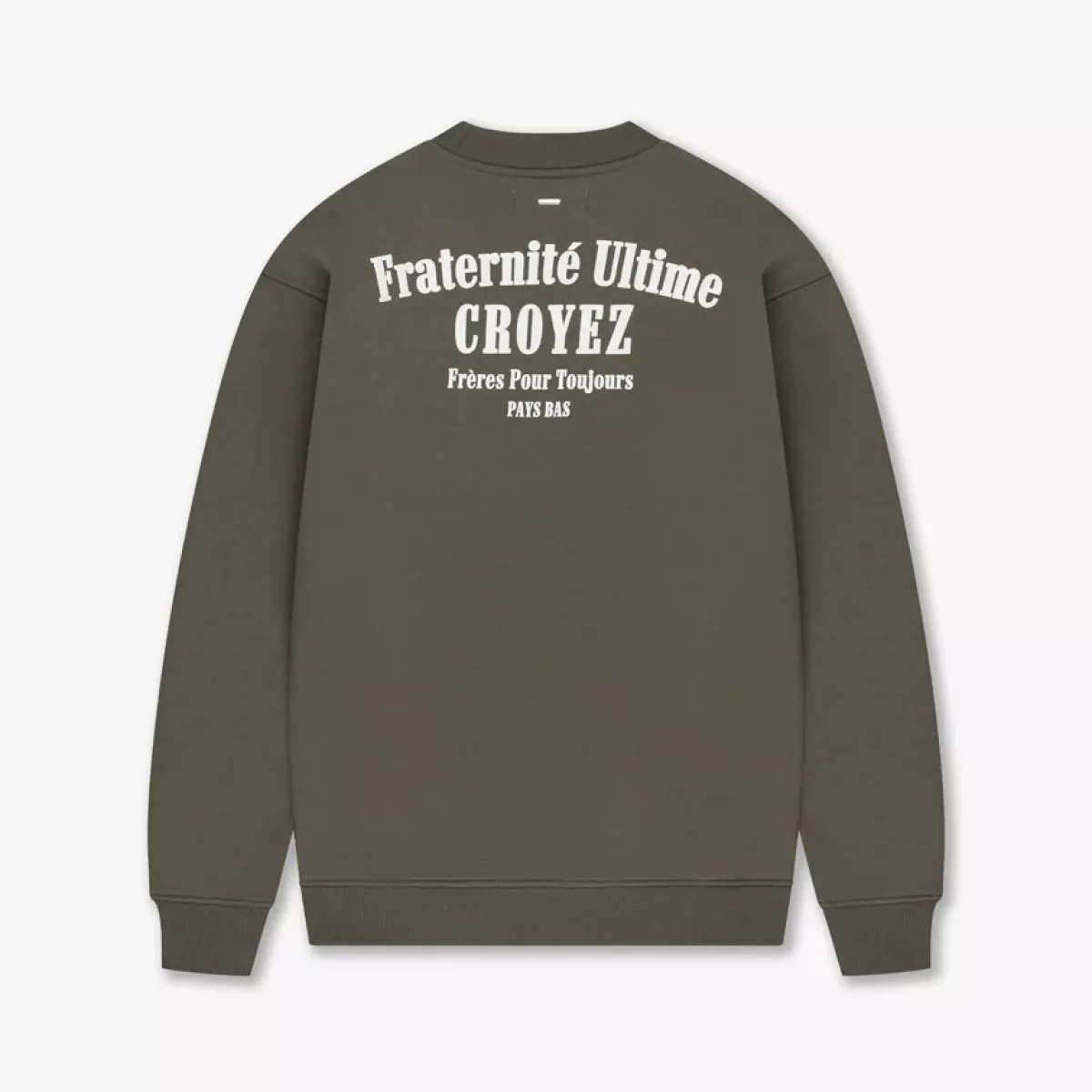 Croyez-Croyez fraternite sweater-CR1-FW25-07-2401 Dusty olive-OLIJF