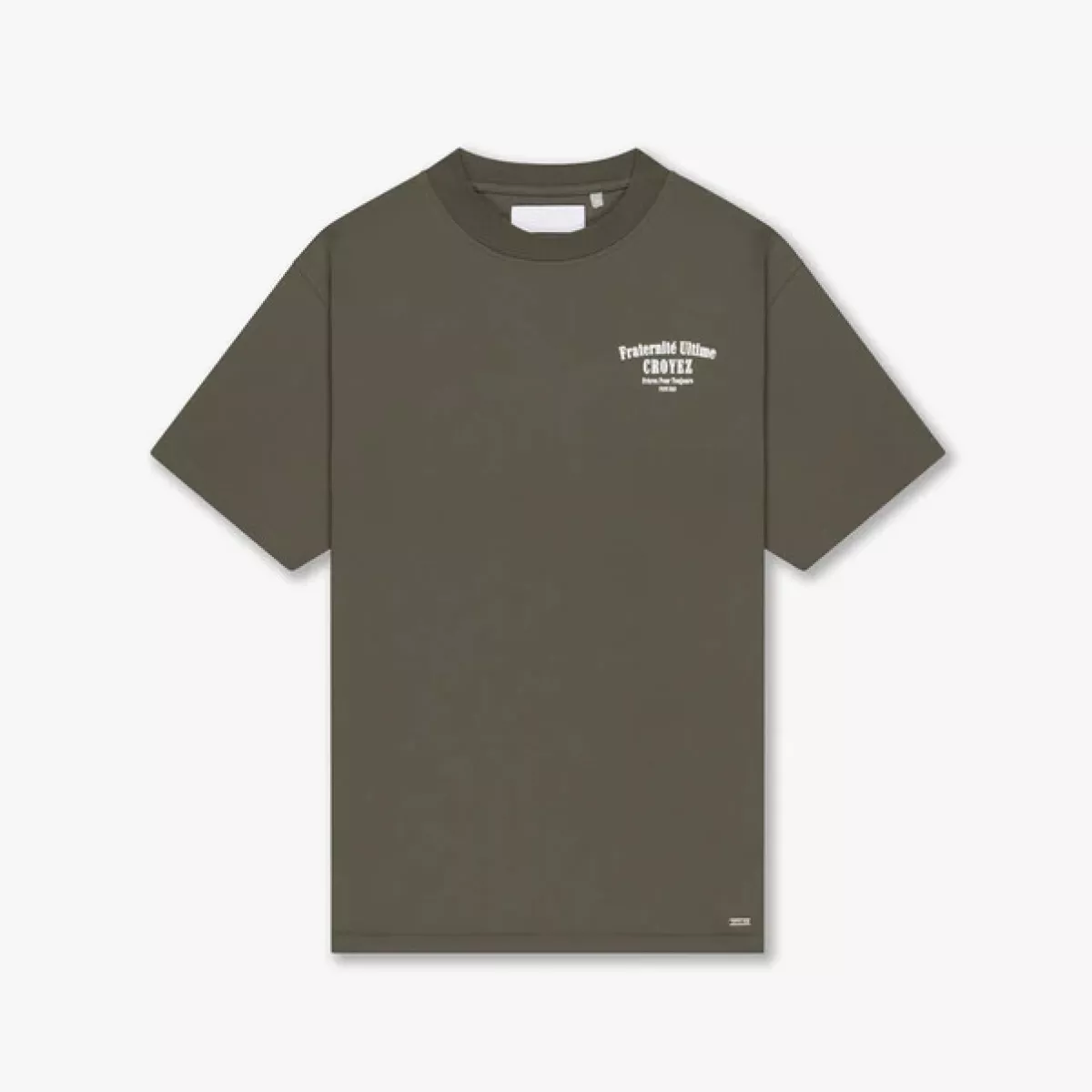 Croyez-Croyez fraternite T shirt-CR1-FW25-09-2401 Dusty olive-OLIJF