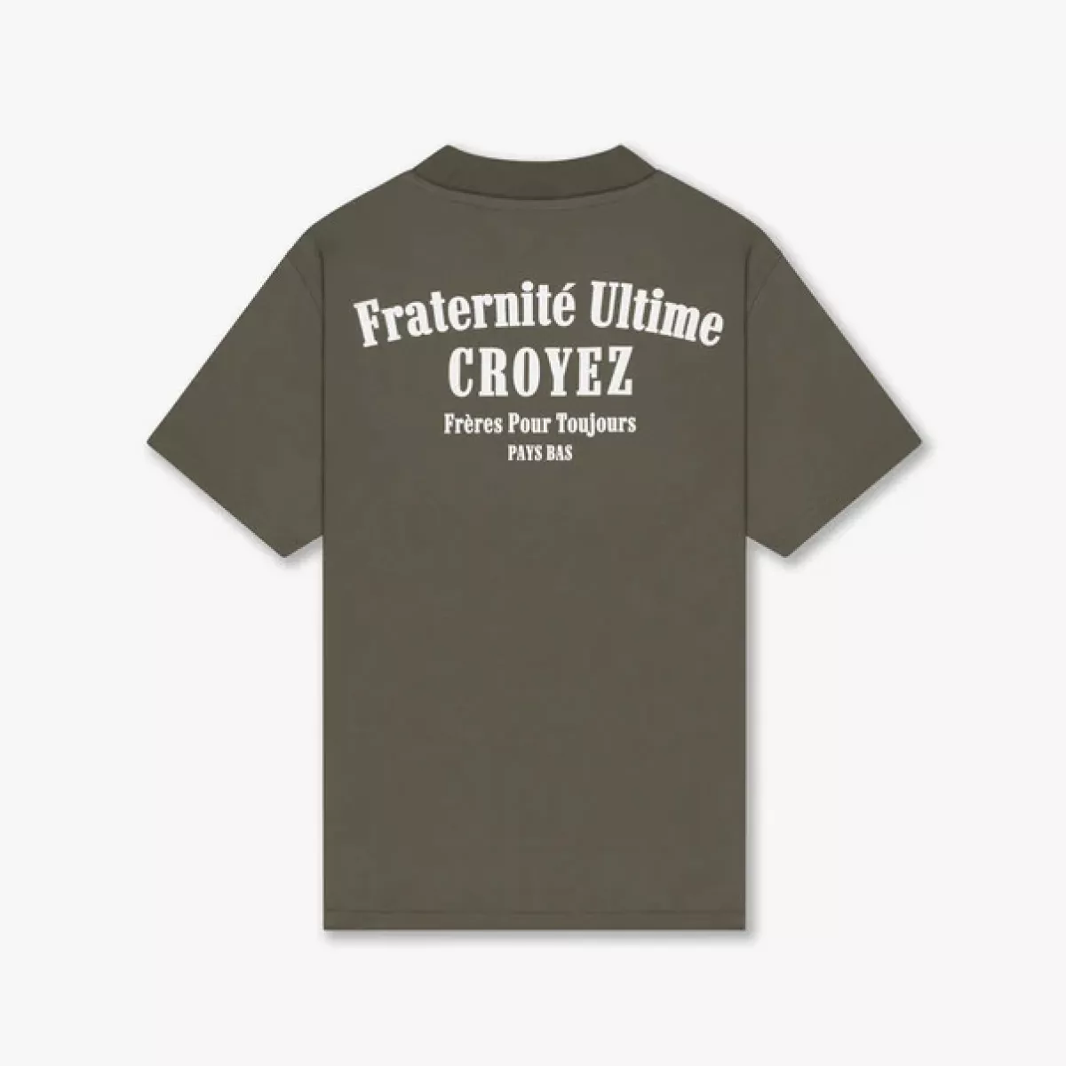 Croyez-Croyez fraternite T shirt-CR1-FW25-09-2401 Dusty olive-OLIJF
