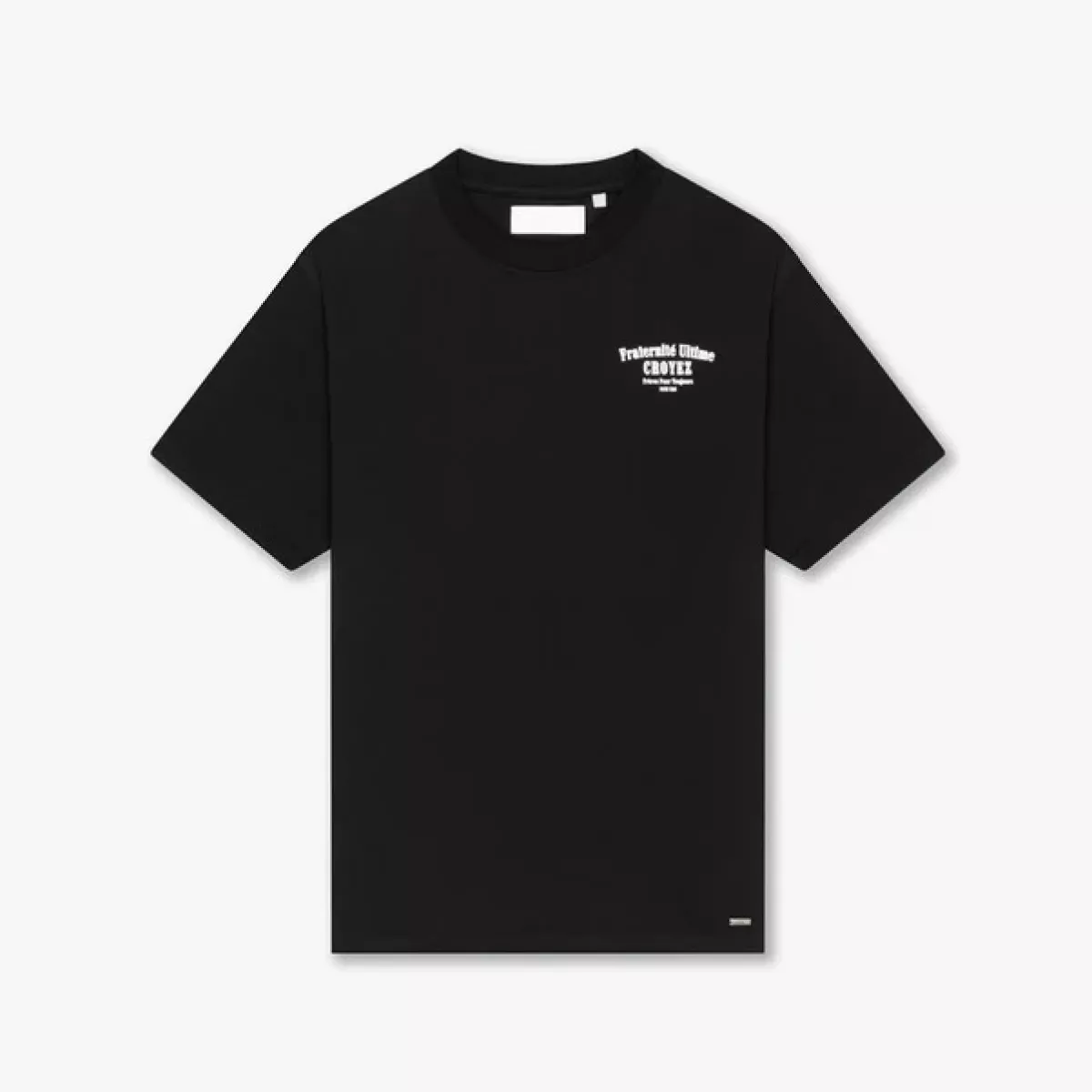 Croyez-Croyez fraternite T shirt-CR1-FW25-09-2900 Black-ZWART
