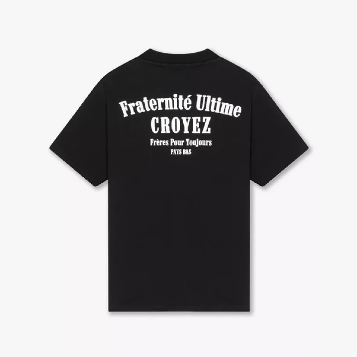 Croyez-Croyez fraternite T shirt-CR1-FW25-09-2900 Black-ZWART