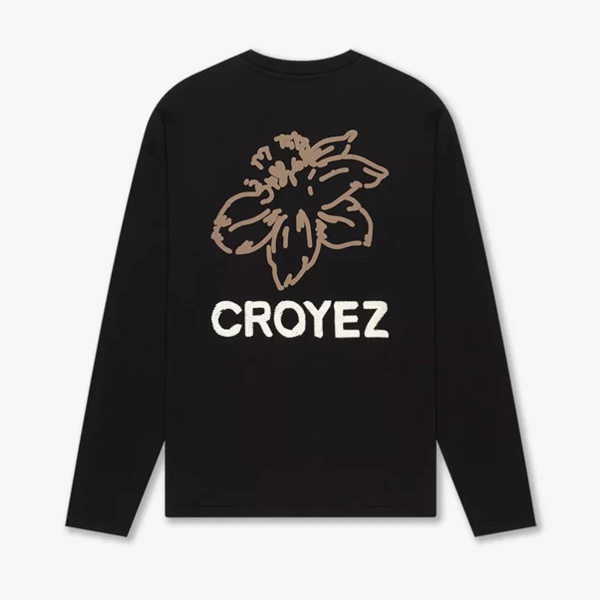 Croyez-Croyez gardener longsleeve t-shirt-CR1-FW25-25-2900 Black-ZWART