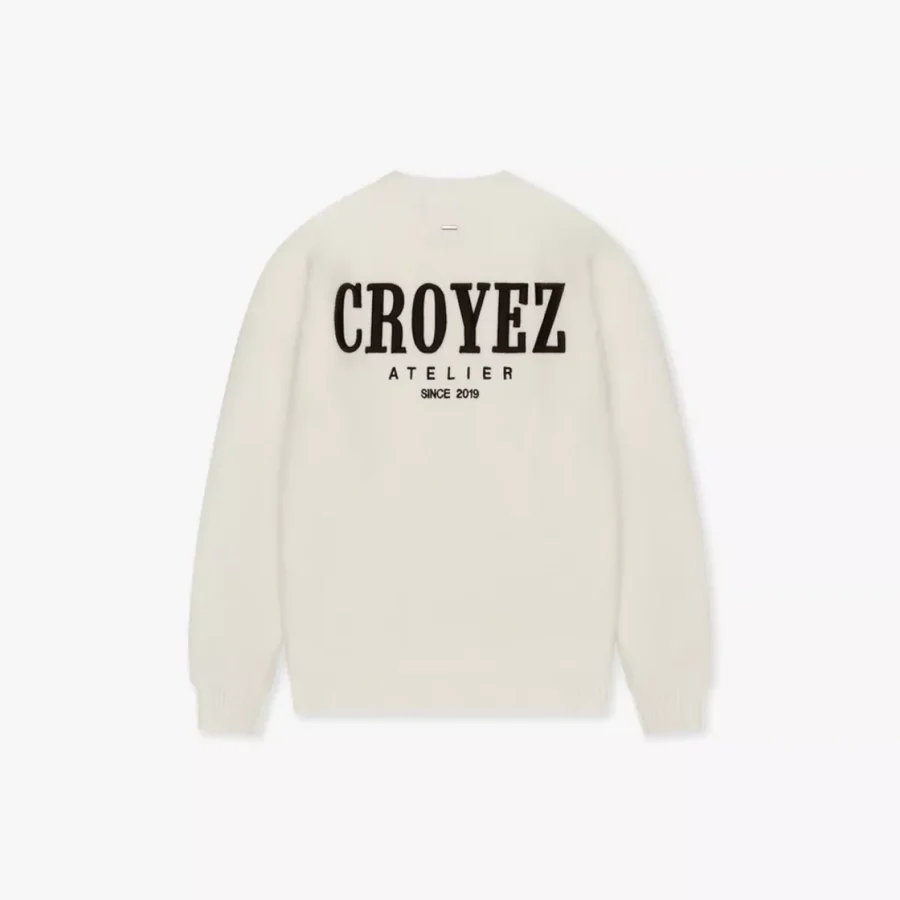 Croyez-Gallery knit sweater-CR2-FW25-17-2101 Off white-OFF WHITE