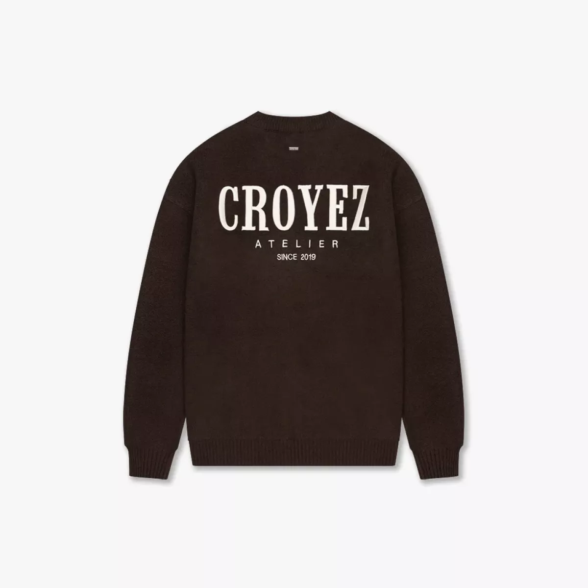 Croyez-Gallery knit sweater-CR2-FW25-17-2903 Brown-BRUIN