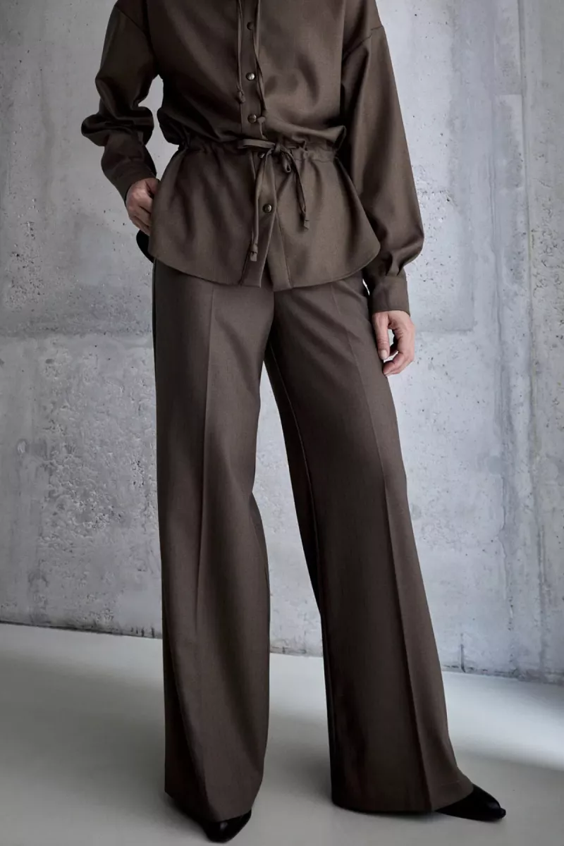 Femmes du Sud-Adeline stripe-PT-0032-230 Mid brown-BRUIN