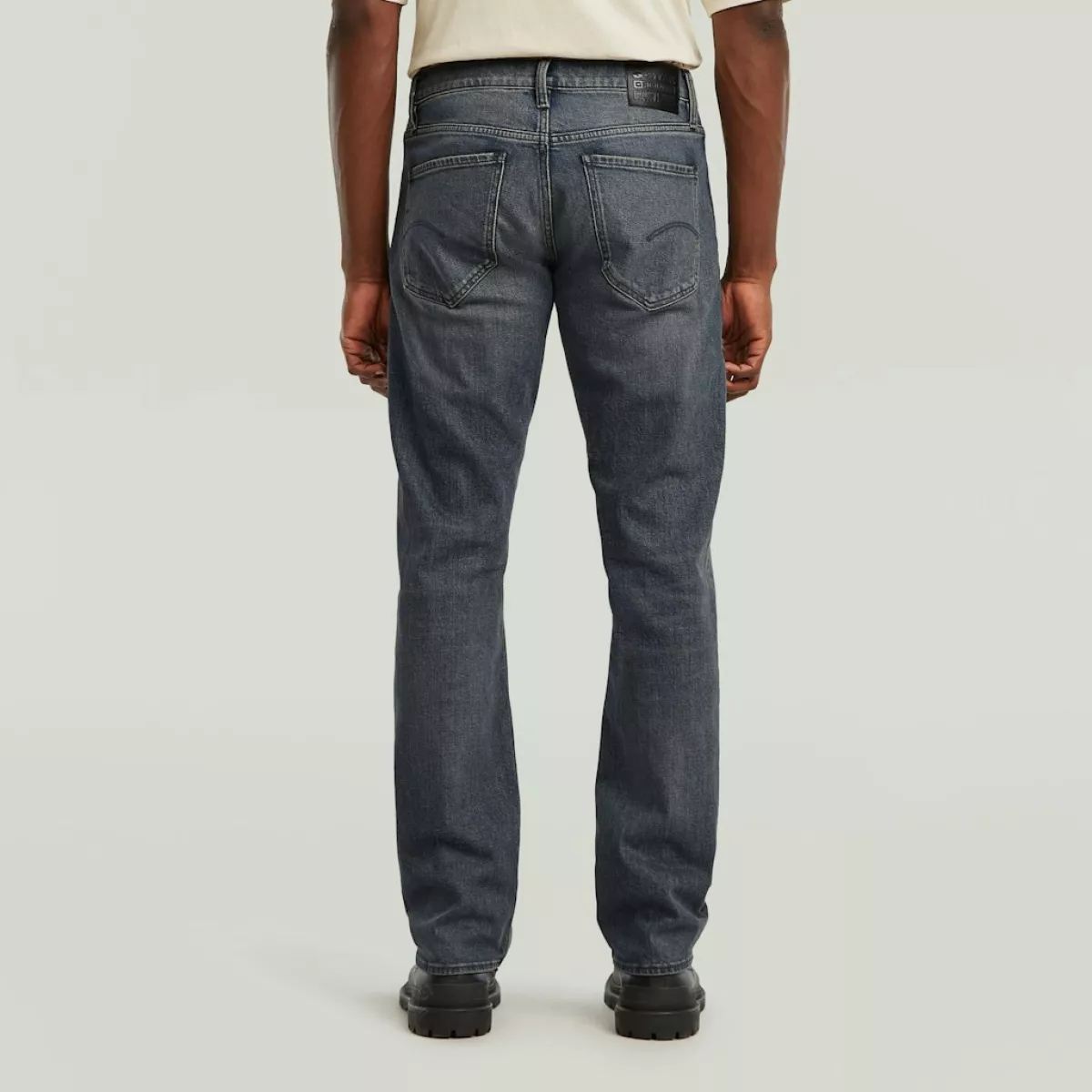 G-STAR-Mosa straight jeans-D23692-D775-G803 antic sand-DONKER BLAUW