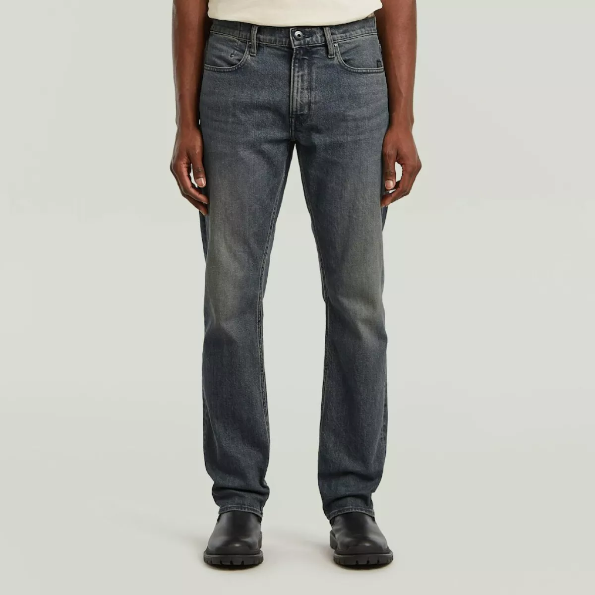 G-STAR-Mosa straight jeans-D23692-D775-G803 antic sand-DONKER BLAUW