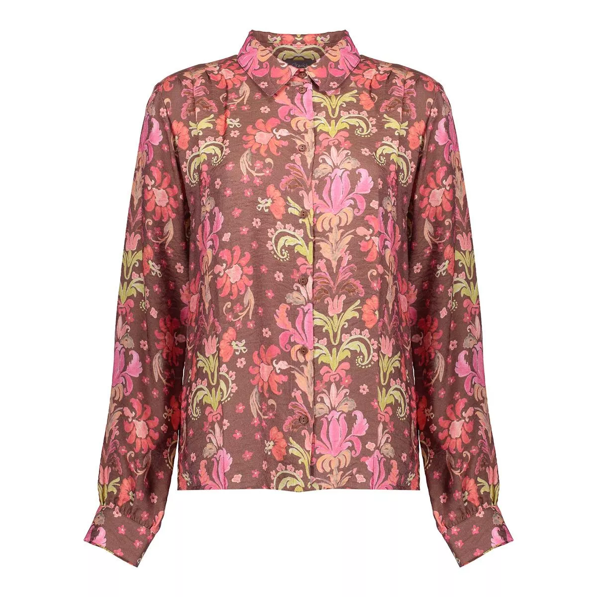 GEISHA-Blouse-53938-20-775 brown/soft red-BRUIN