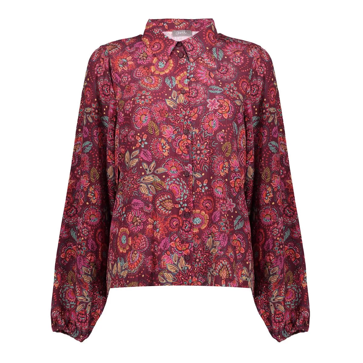 GEISHA-Blouse print-53606-20-445 fuchsia/red-FUCHSIA