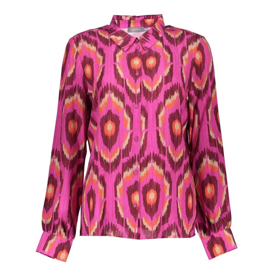 GEISHA-Blouse print-53635-20-420 pink/fuchsia-ROSE