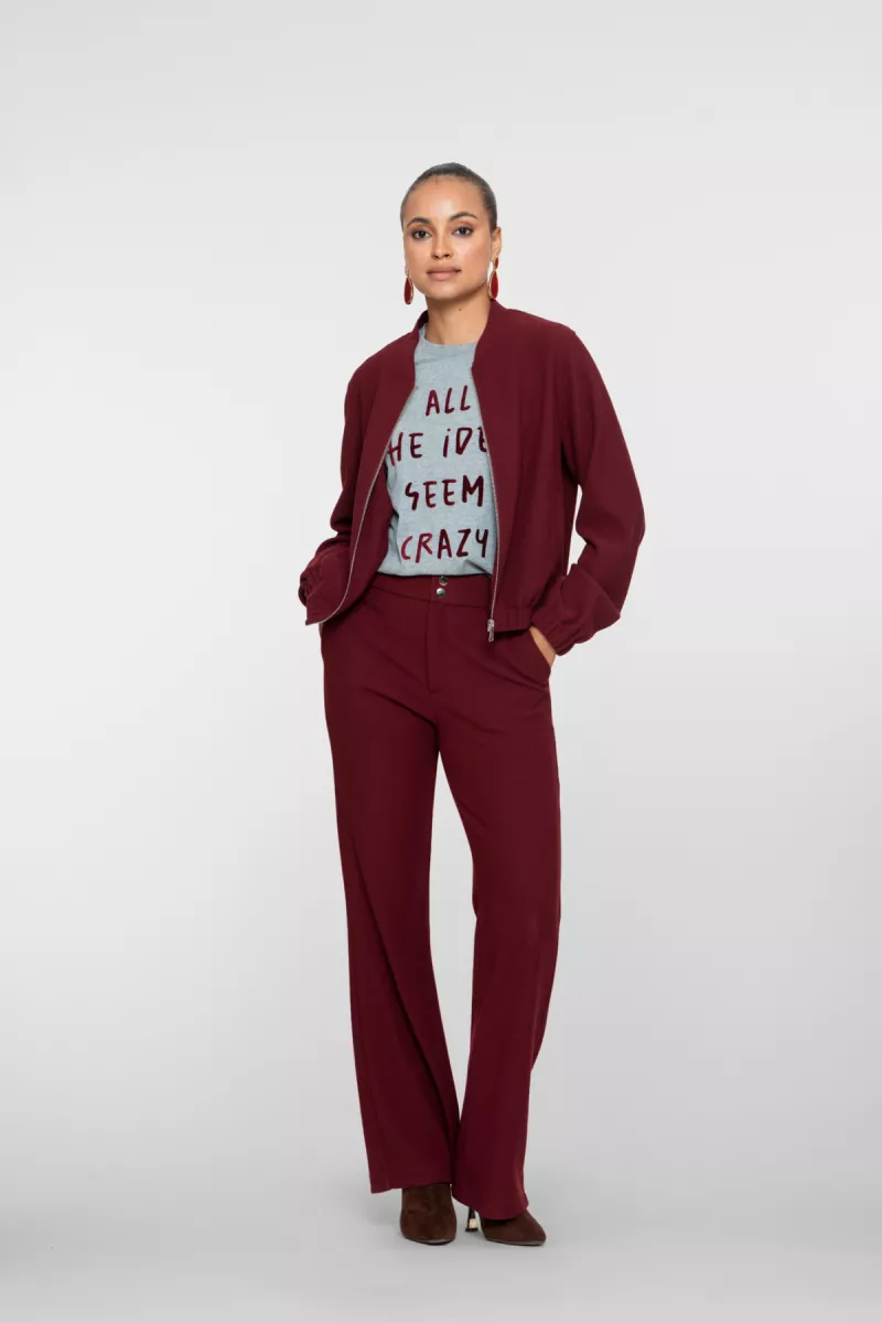 GEISHA-Bomber comfy-55570-21-485 port-ROOD