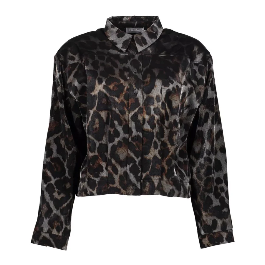 GEISHA-Jacket animal-55723-20-925 grey/bronze-GRIJS