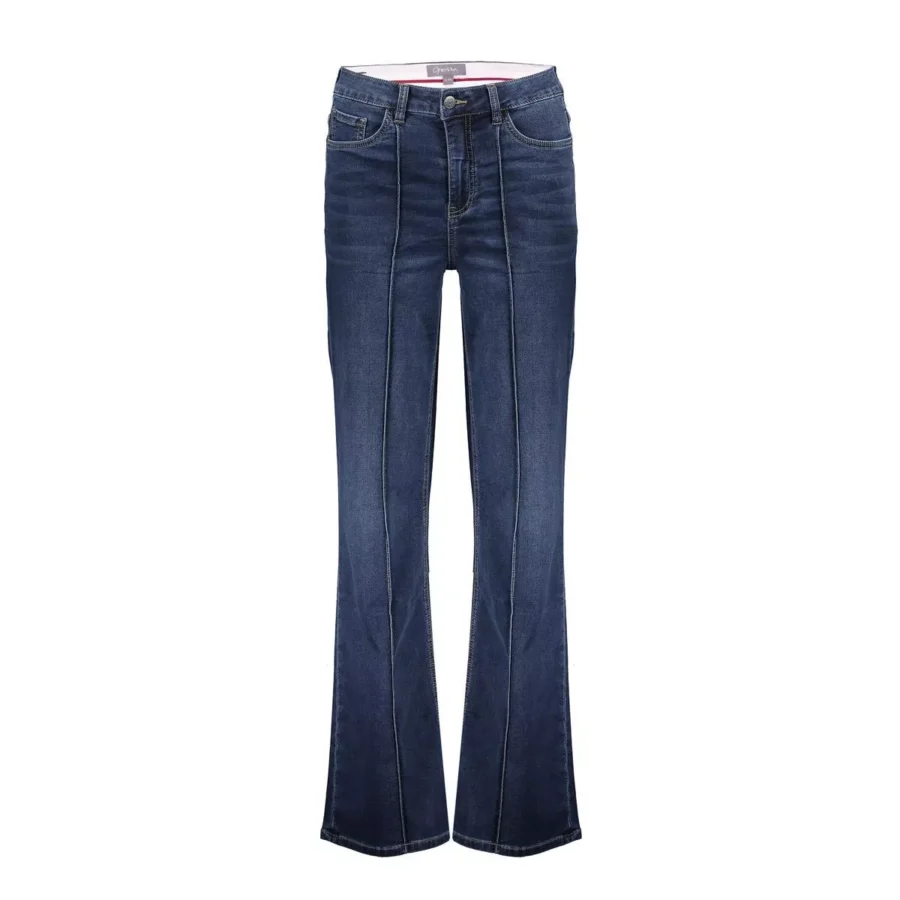 GEISHA-Jeans straight turn up-51525-10-811 stonewash denim-DENIM