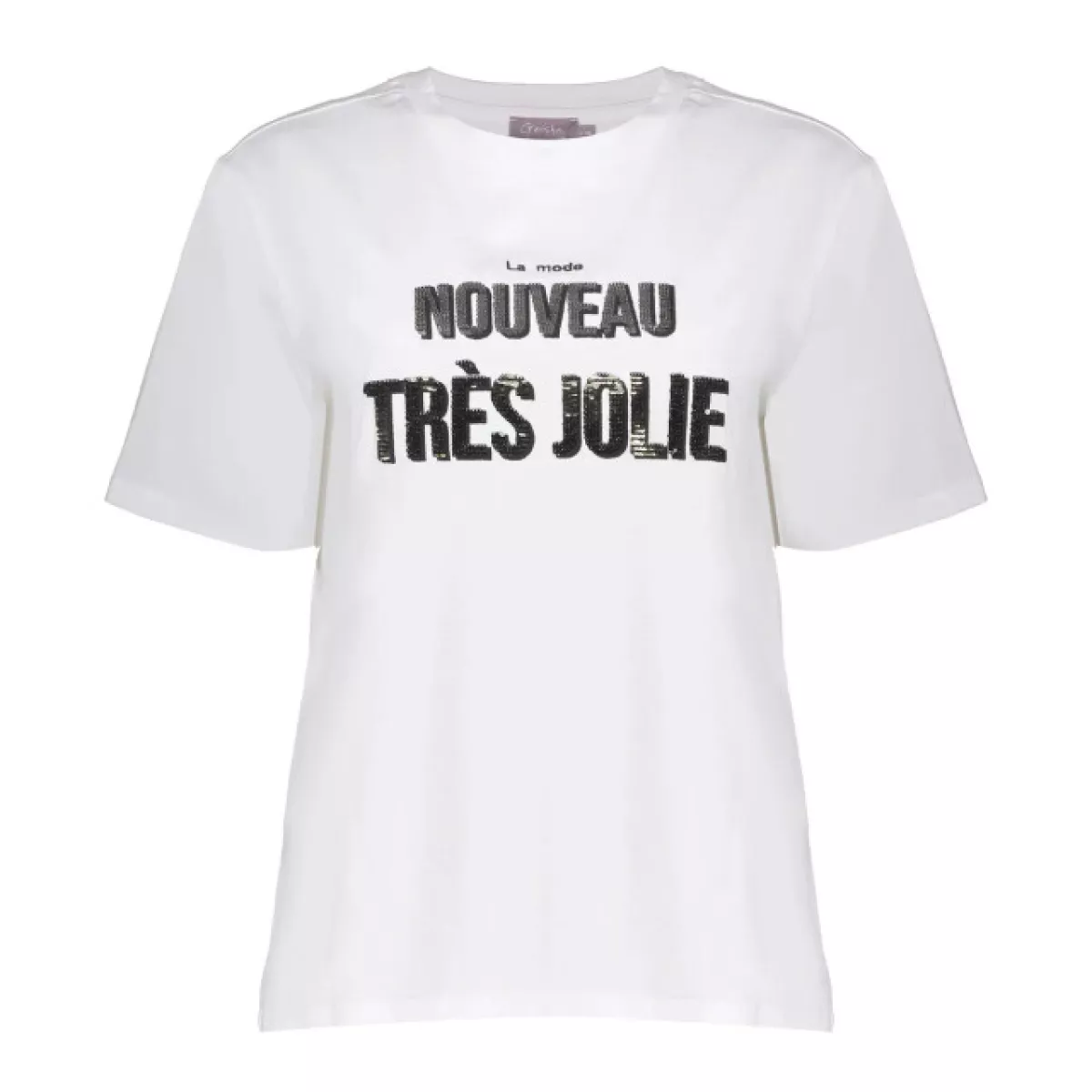 GEISHA-t-shirt nouveau-52609-41-10 off-white/sand-OFF WHITE