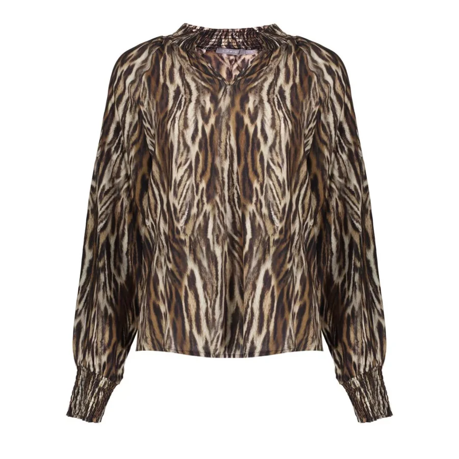 GEISHA-Top anima;-53646-20-735 camel/black-CAMEL